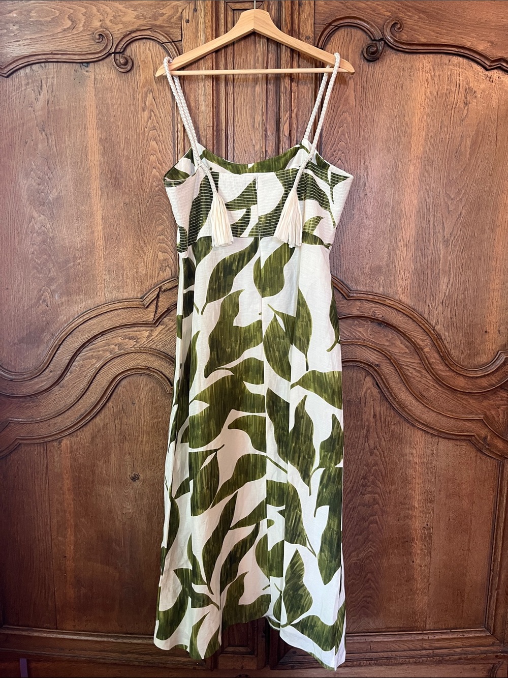 Antonio Melani M.G. Style Finley Linen Blend Sweetheart Neck Maxi Dress NWT - Picture 7 of 10